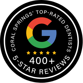 400 plus five star google reviews banner stamp